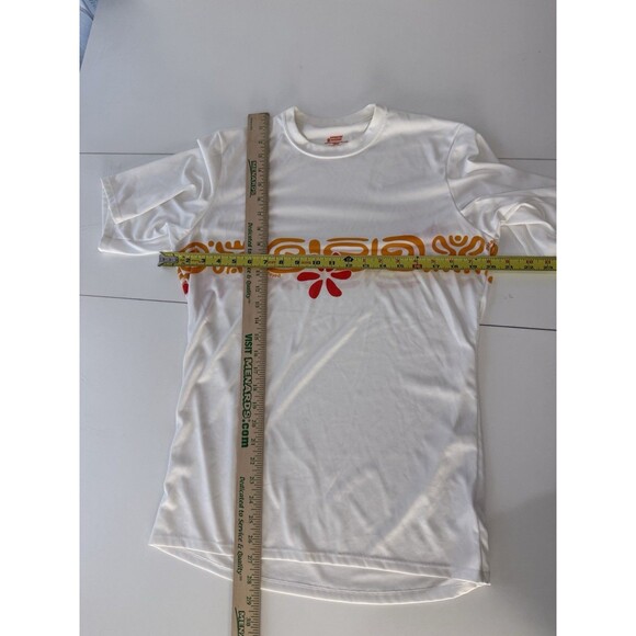 Patagonia Capilene Men's M Shirt Short Sleeve BaseLayer USA MADE orange design - Picture 4 of 5